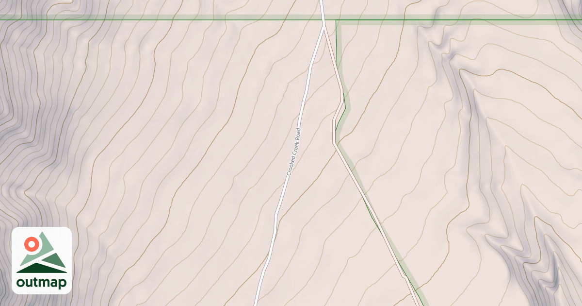 Map of Crooked Creek Road