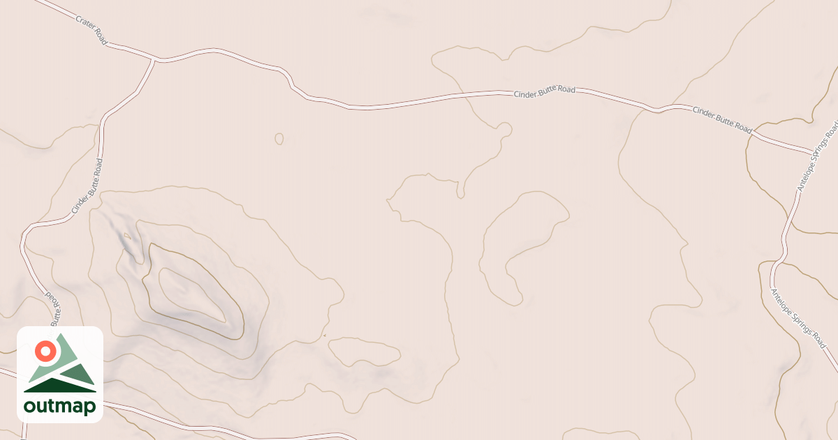 Map of CINDER BUTTE