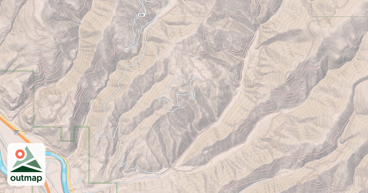 Map of SECOND CREEK