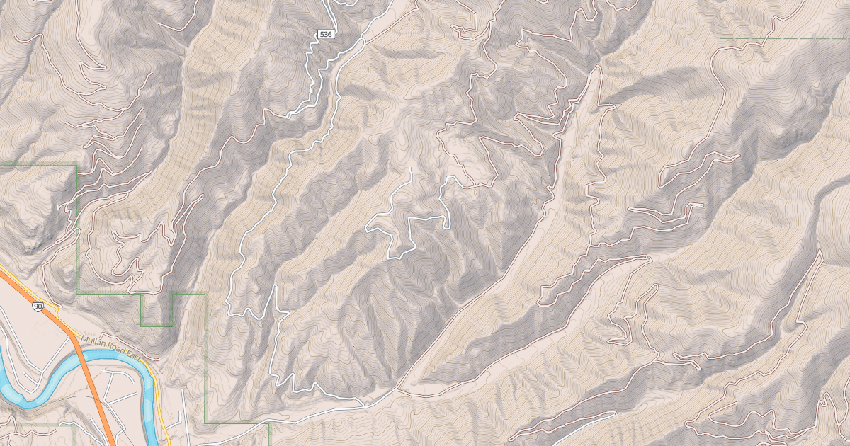 Map preview of SECOND CREEK