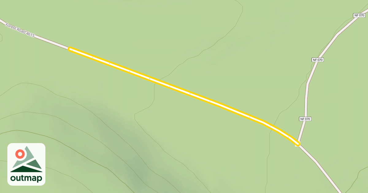 Map of Forest Road 4615
