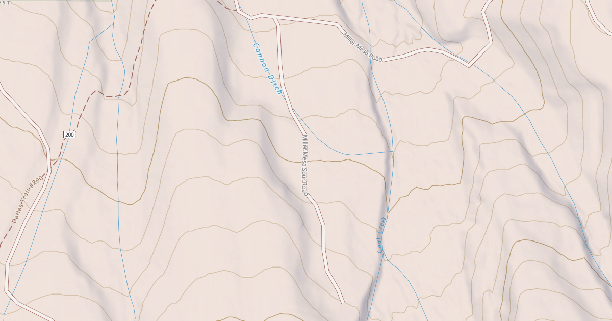 Map preview of MILLER MESA SPUR