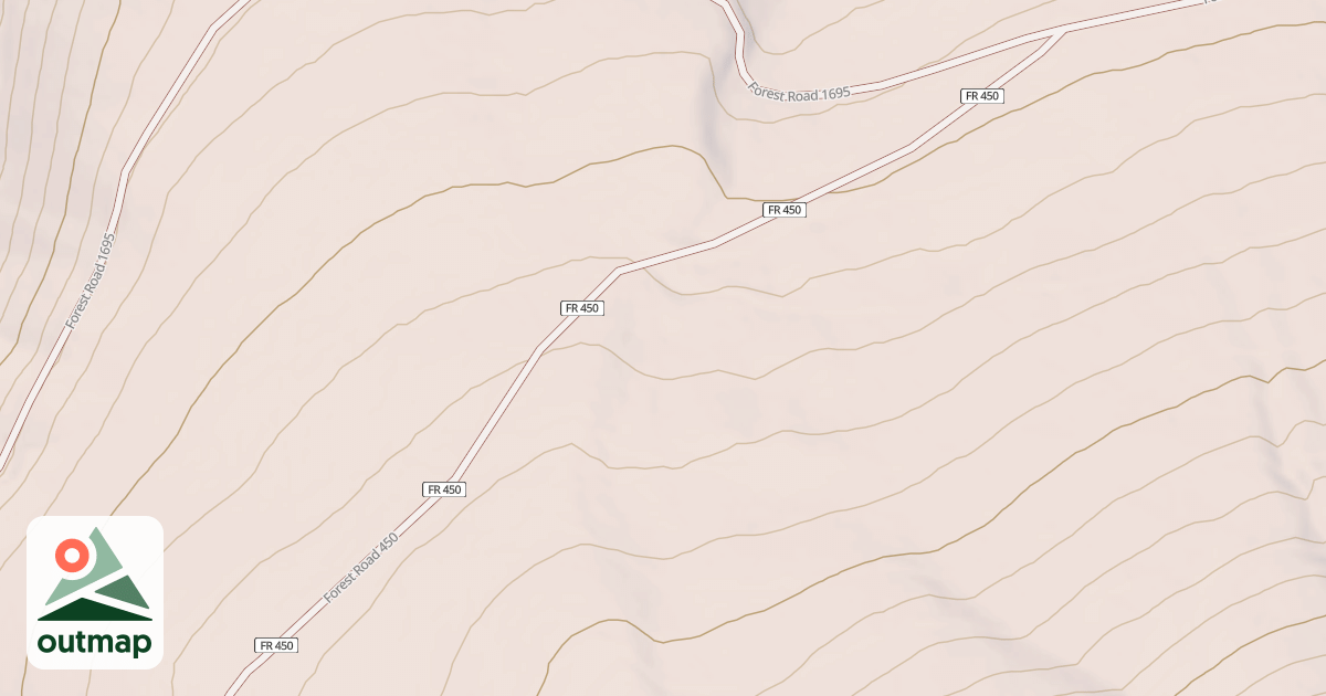 Map of USFS National Forest System Roads {A2577804-E70D-4AED-AC06-5D1D4B305E46}