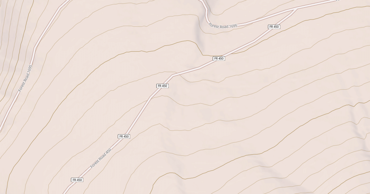 Map preview of USFS National Forest System Roads {A2577804-E70D-4AED-AC06-5D1D4B305E46}