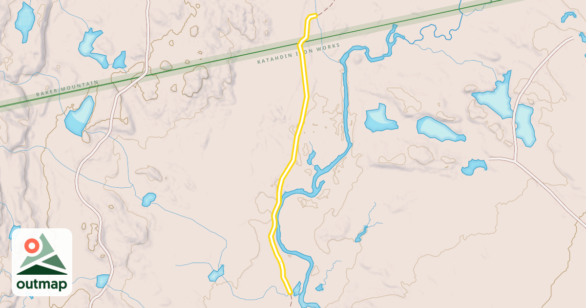 Map of Pleasant River Trail