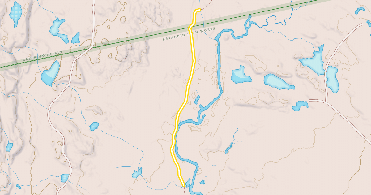 Map preview of Pleasant River Trail