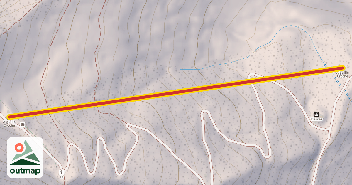Map of Aiguille Croche