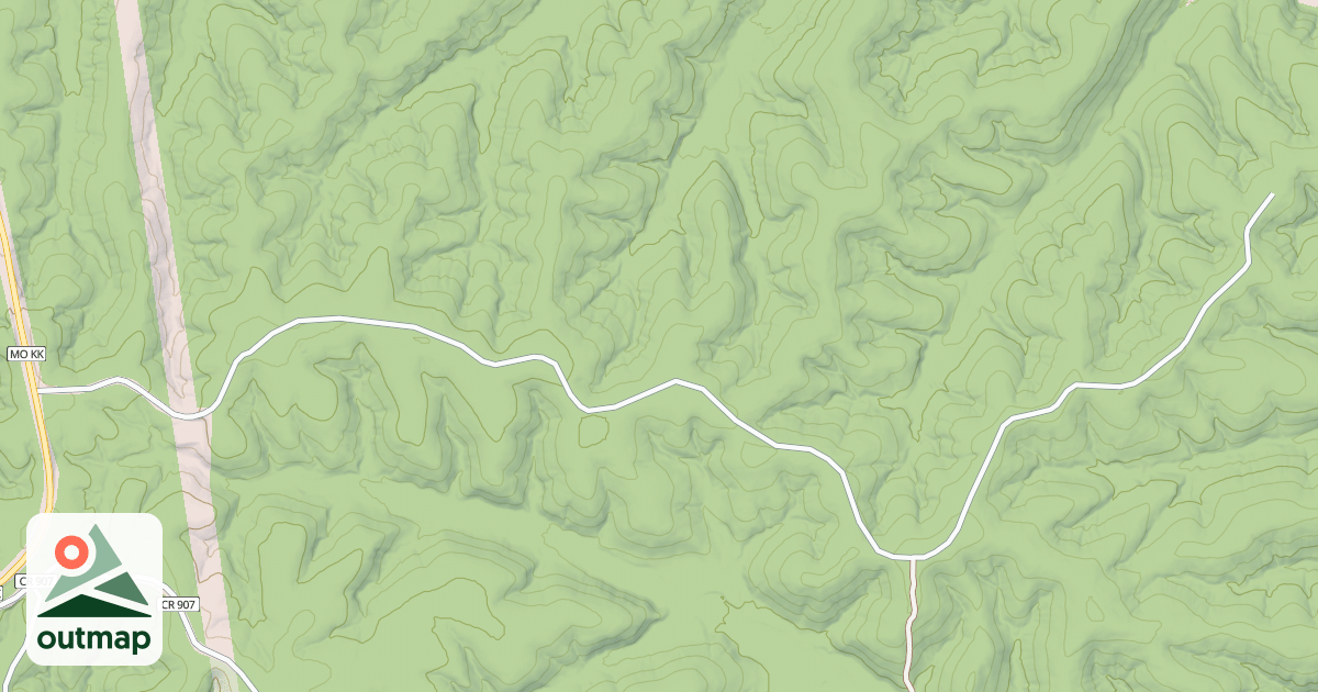 Map of DRY FORK