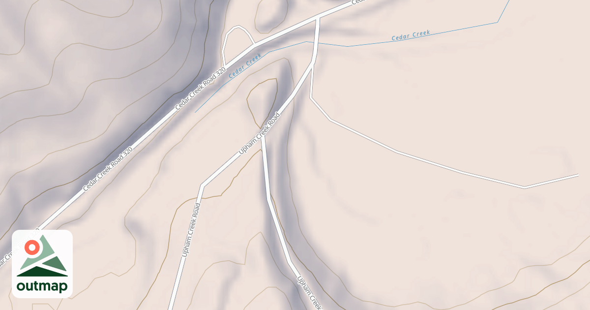 Map of LOWER UPHAM