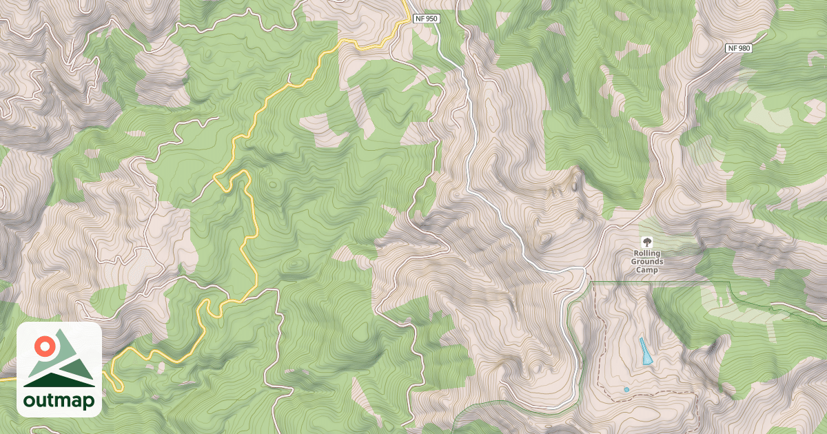 Map of BLACK FK/BLACKBIRD T.S.
