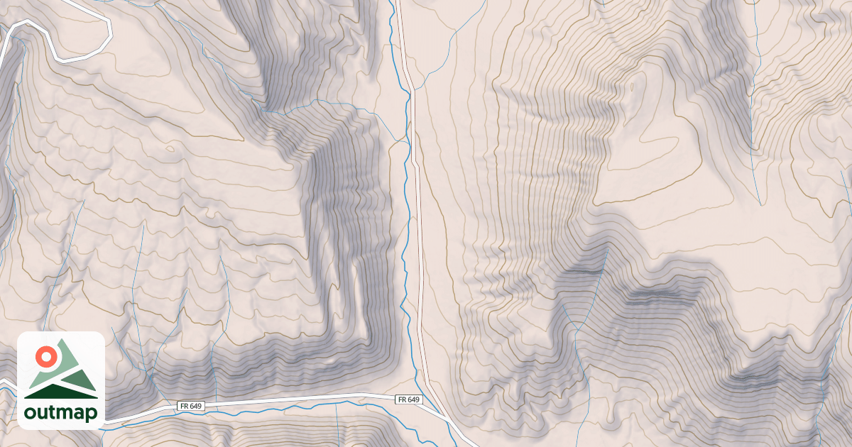 Map of BURNS CANYON A