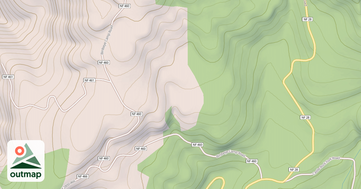 Map of BIRDSEYE CAMP