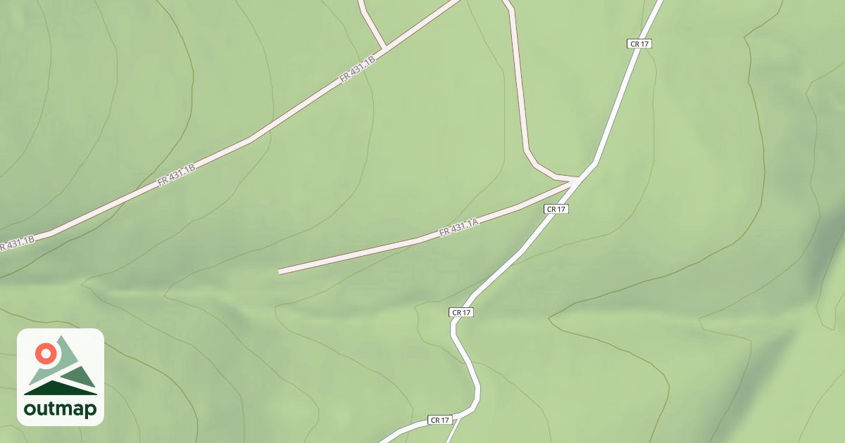 Map of CABIN SPUR