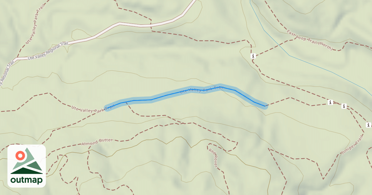 Map of Ute Valley Park Trail