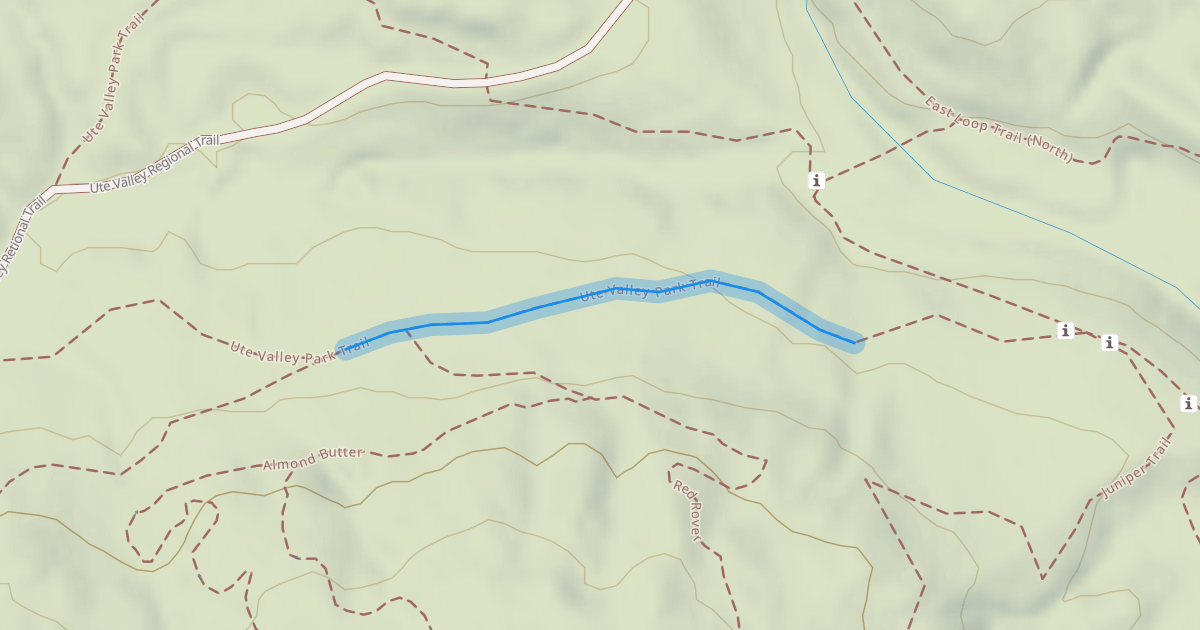 Map preview of Ute Valley Park Trail