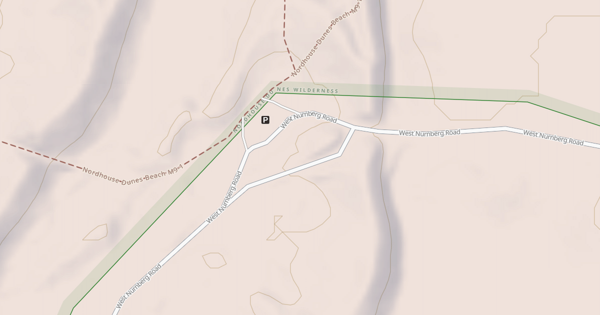 Map preview of NURNBERG ROAD TRAILHEAD