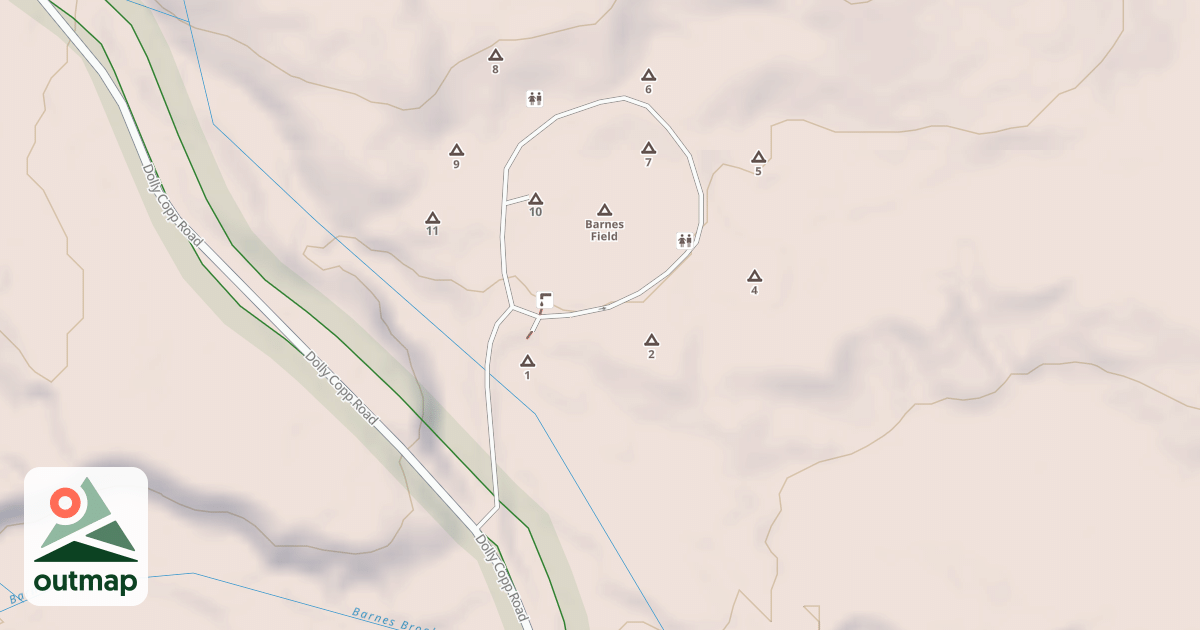 Map of BARNES FIELD