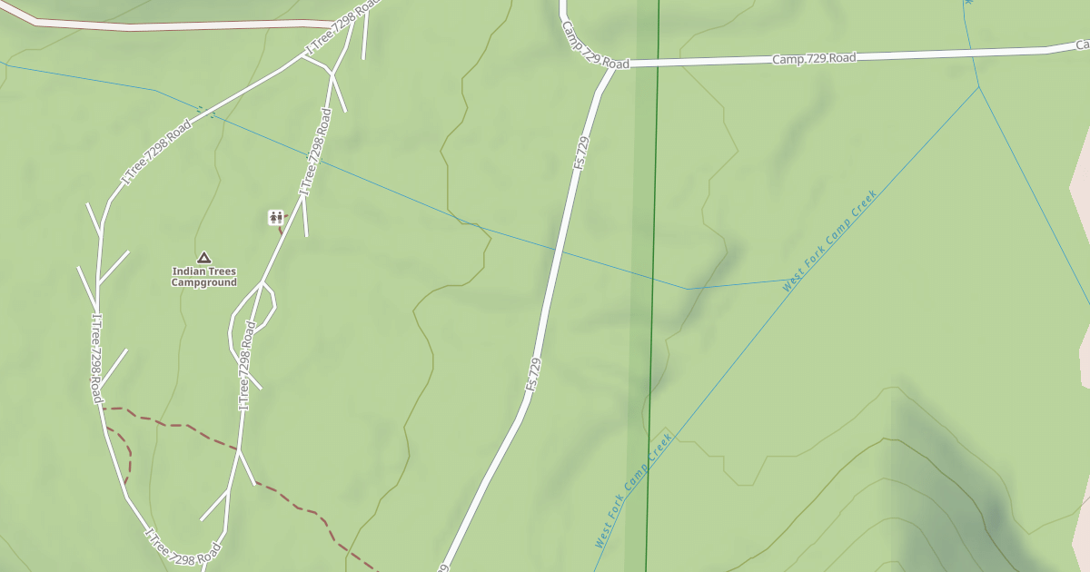 Map preview of (FDR) WEST FORK CAMP CREEK