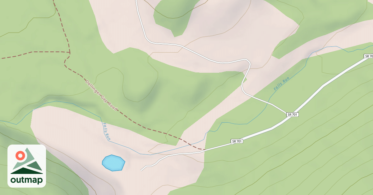 Map of DELLINGER GAP
