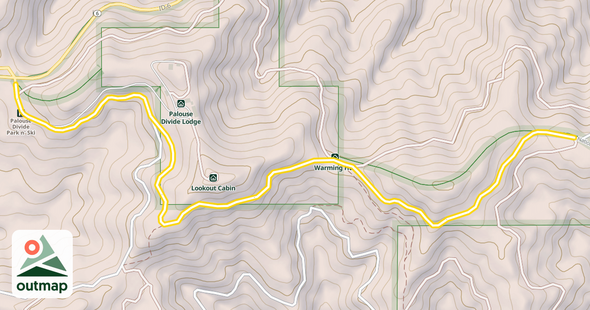 Map of National Forest Development Road 377
