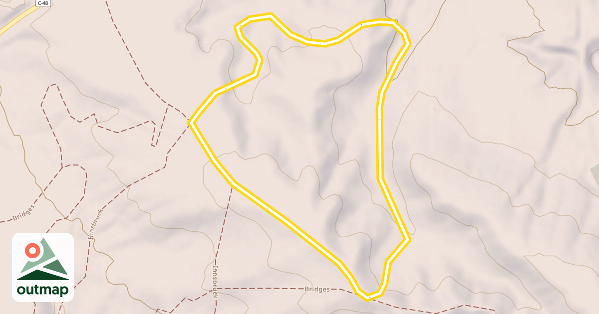 Map of Kirk's Kanyon