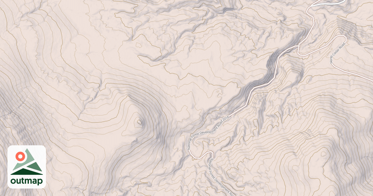 Map of BARNABY BUTTES