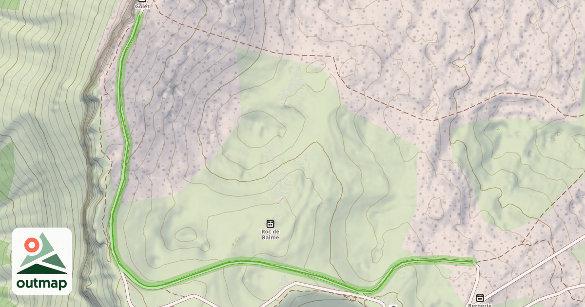 Map of L'Échappade