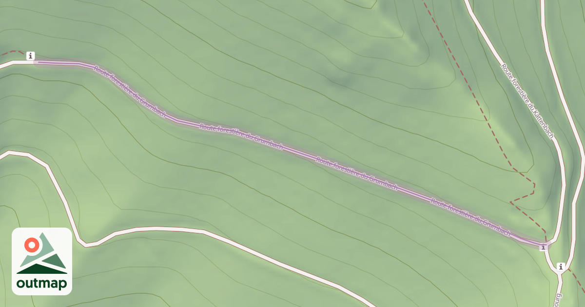 Map of Route forestière du Grumbach