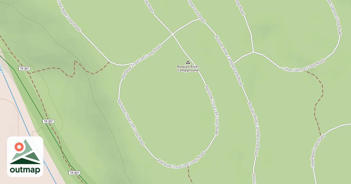 Map of RAINBOW TROUT LEFT LOOP RD