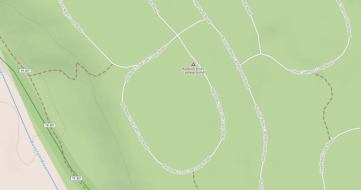 Map preview of RAINBOW TROUT LEFT LOOP RD