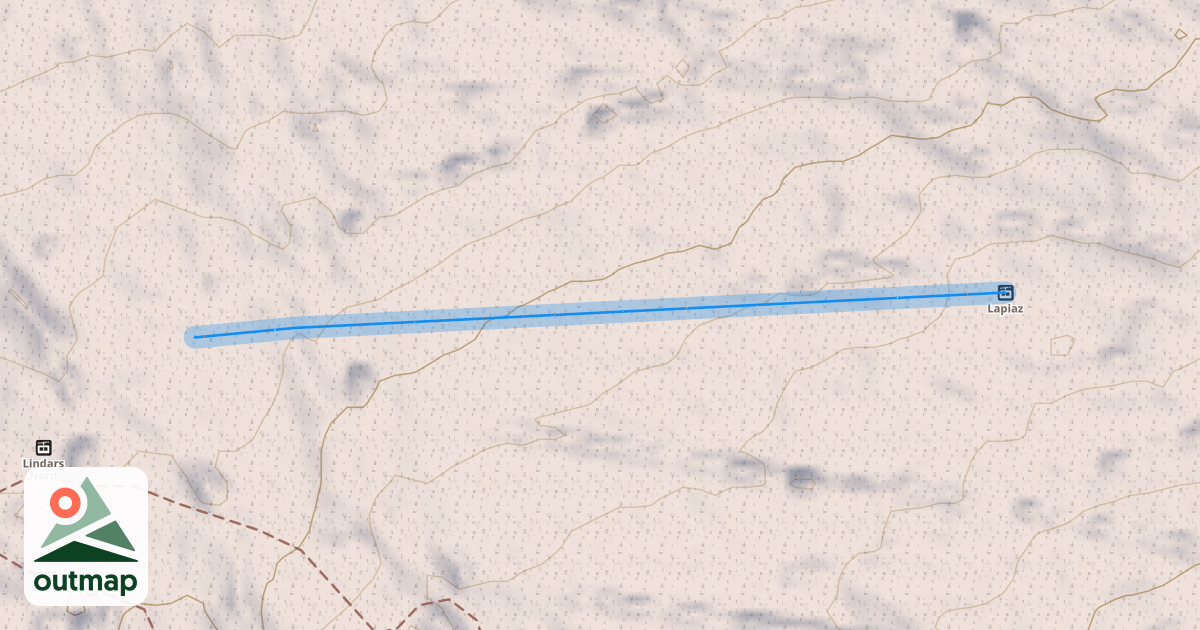 Map of Lapiaz