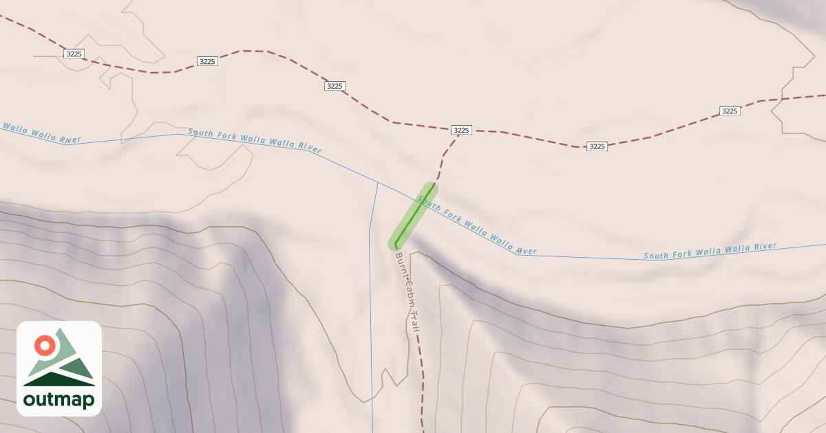 Map of Burnt Cabin Trail