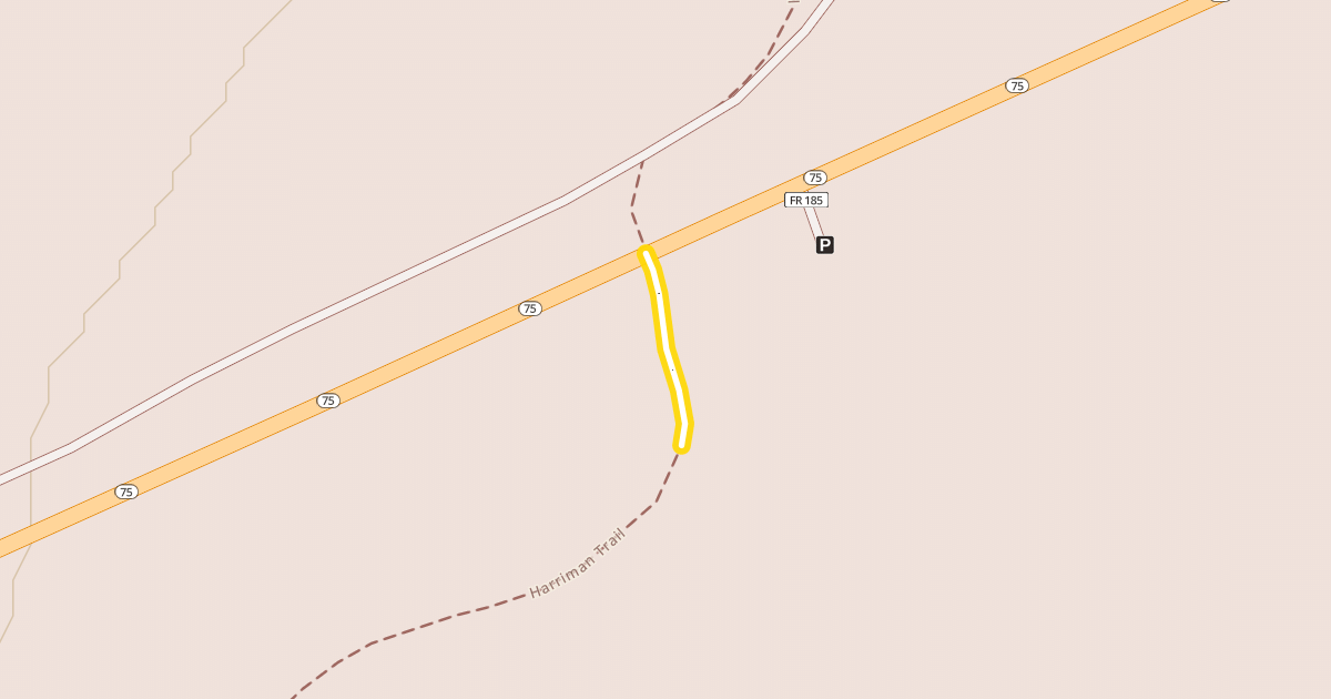 Map preview of Harriman Trail
