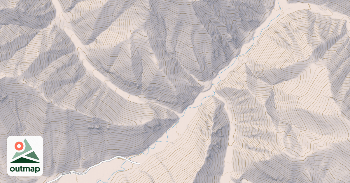 Map of Rainey Creek