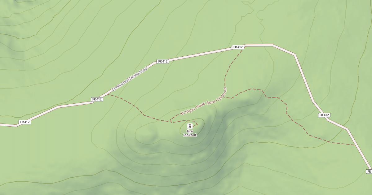 Map preview of Continental Divide Atv