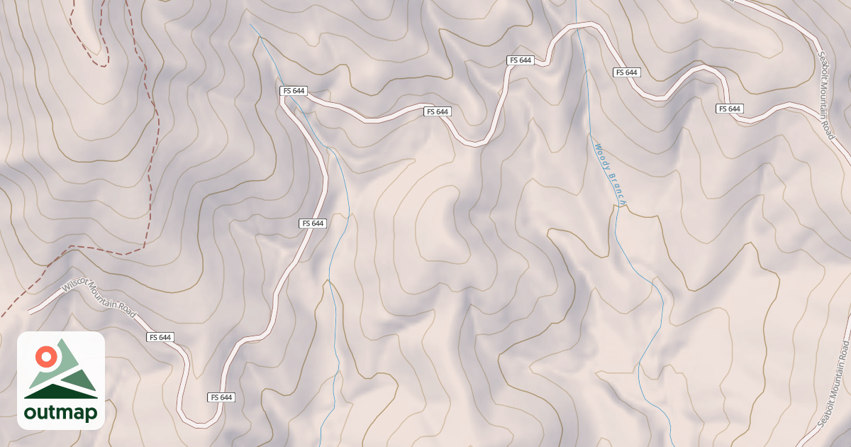 Map of WILSCOT MTN.