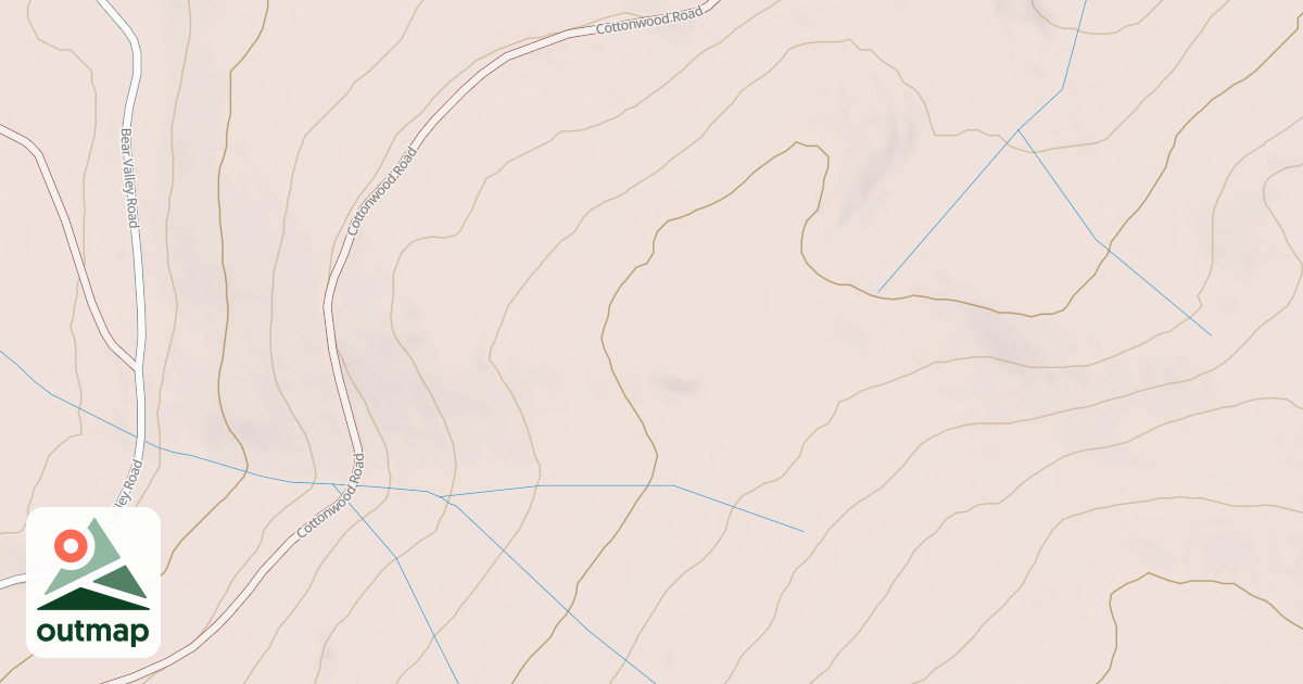 Map of COTTONWOOD SPUR