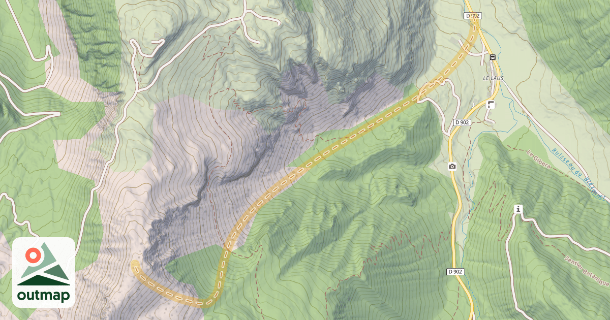 Map of La Lausette — Le Laus
