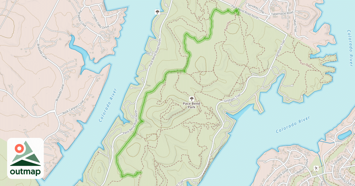 Map of Pack Trail