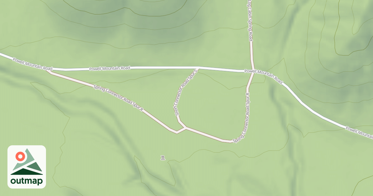 Map of SHORT CONNECTOR ROAD SPUR S