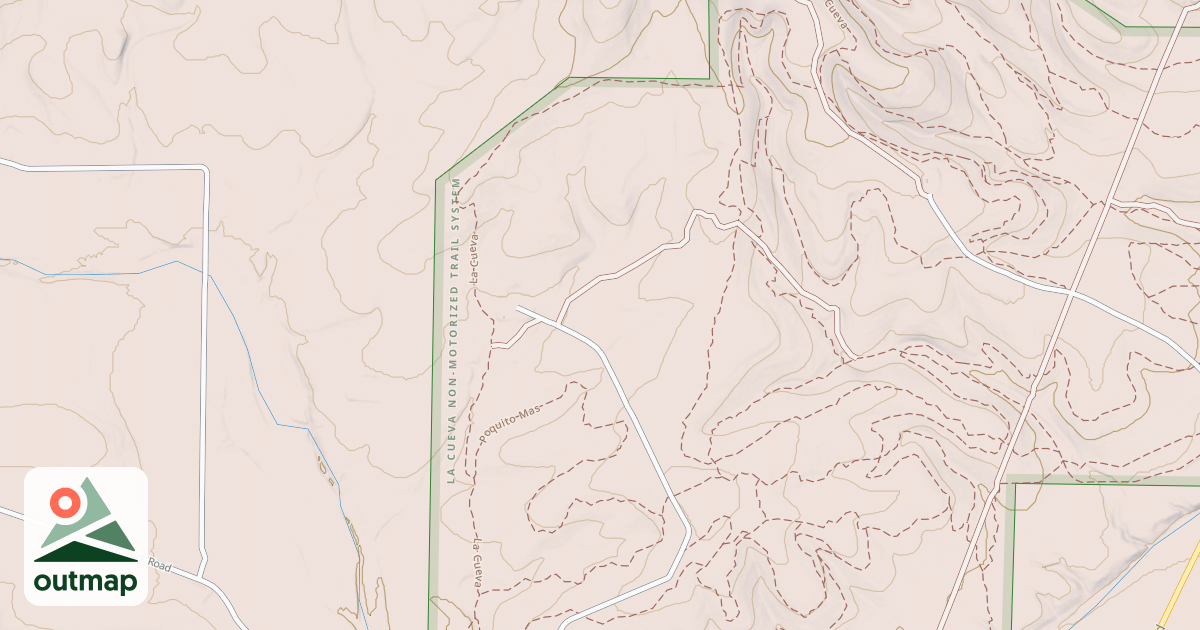 Map of Hackberry Trail System - La Cueva