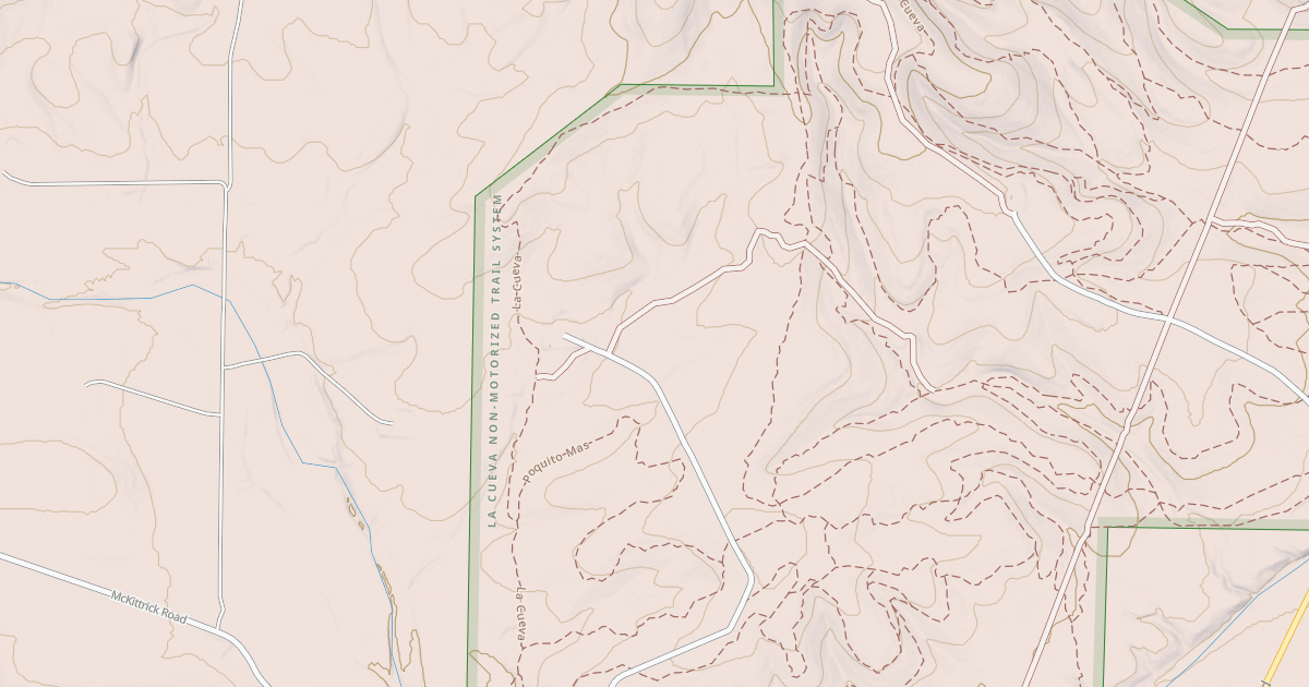 Map preview of Hackberry Trail System - La Cueva