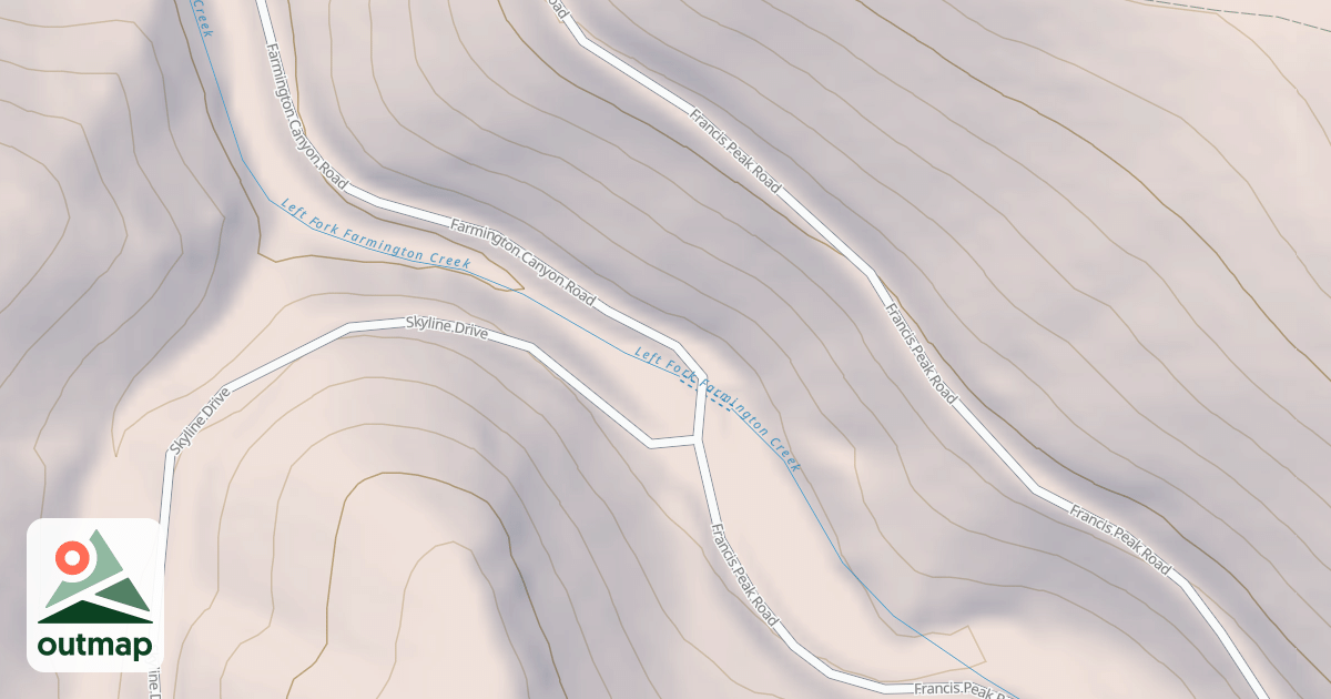 Map of FARMINGTON CANYON ATV