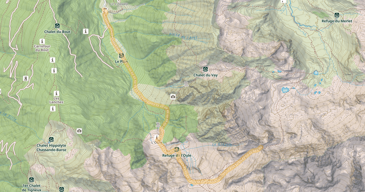 Map preview of Col Morétan — Gleysin