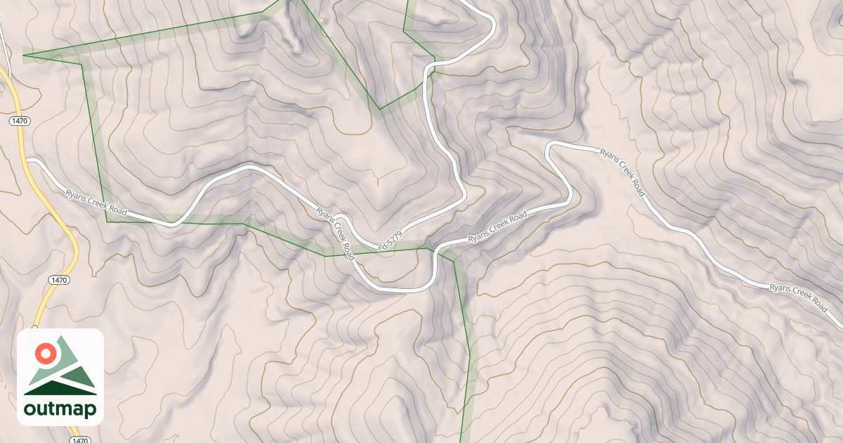 Map of RYANS CREEK