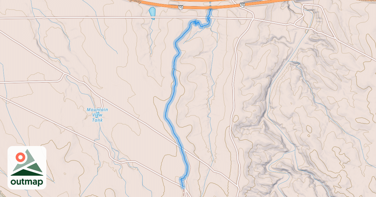 Map of Arizona Trail // Las Cinegas