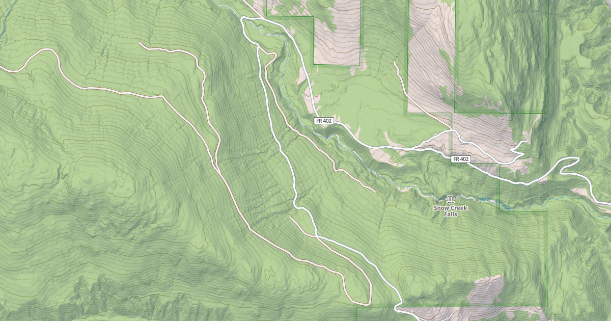 Map preview of NORTH CARIBOU CREEK