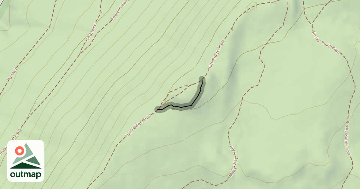 Map of Half Ridge Rock Roll Bypass