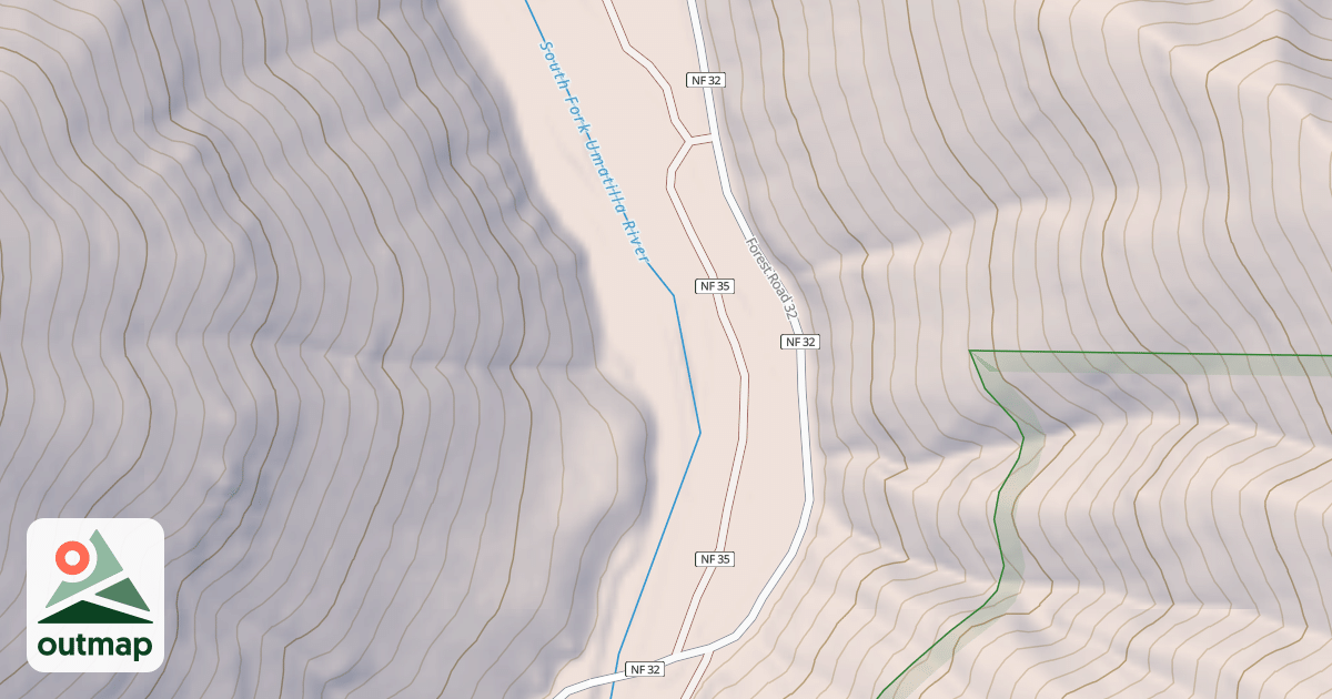 Map of UMATILLA FORKS CG
