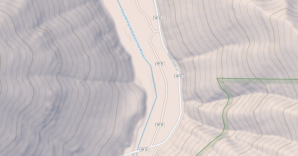 Map preview of UMATILLA FORKS CG